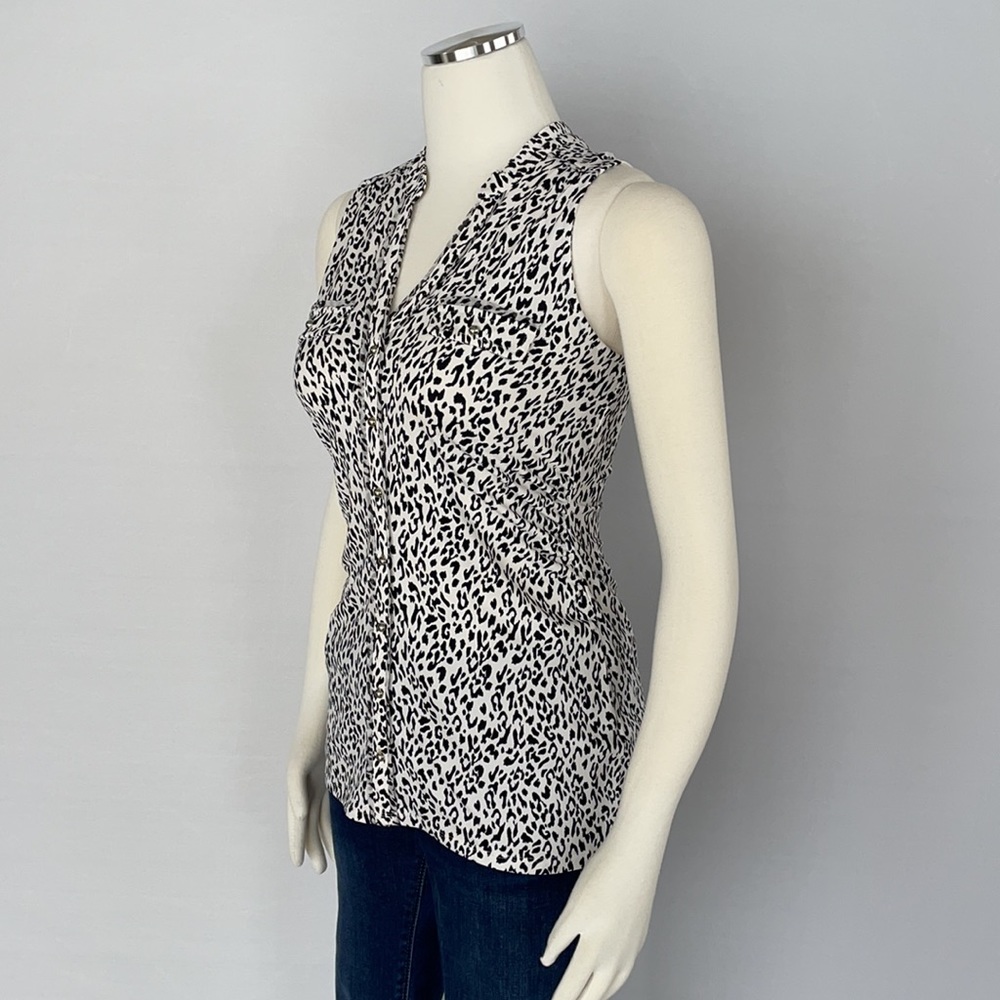WHBM Leopard Sleeveless Top Size Small - Picture 13 of 16
